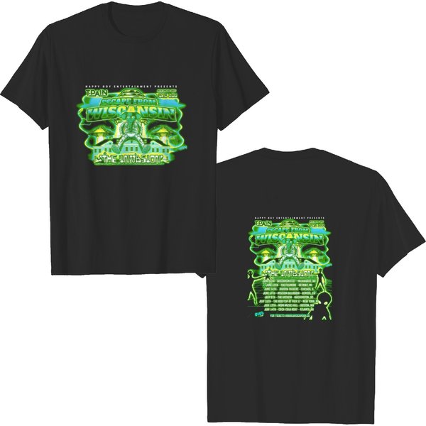 T Pain Escape From Wiscansin The Invasion Tour 2023 Shirt-image