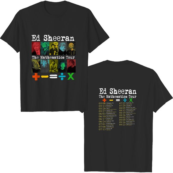 Vintage Ed Shee The Mathematics Tour Shirt, The Mathematics Tour Shirt-image