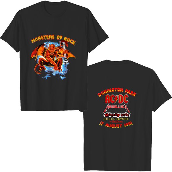 Monsters Of Rock Tour T-Shirt, Donington Park Vintage 1991-image