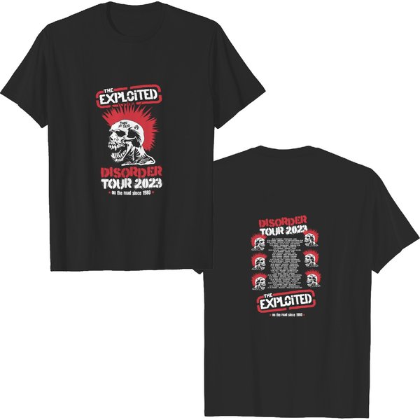 The Exploited Disorder Tour 2023 T-Shirt, The Exploited Band T-Shirt-image