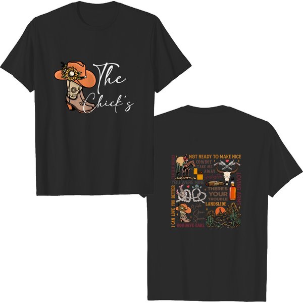 The Chicks Concert 2 Sides T-Shirt, Dixie Chick's Shirt-image