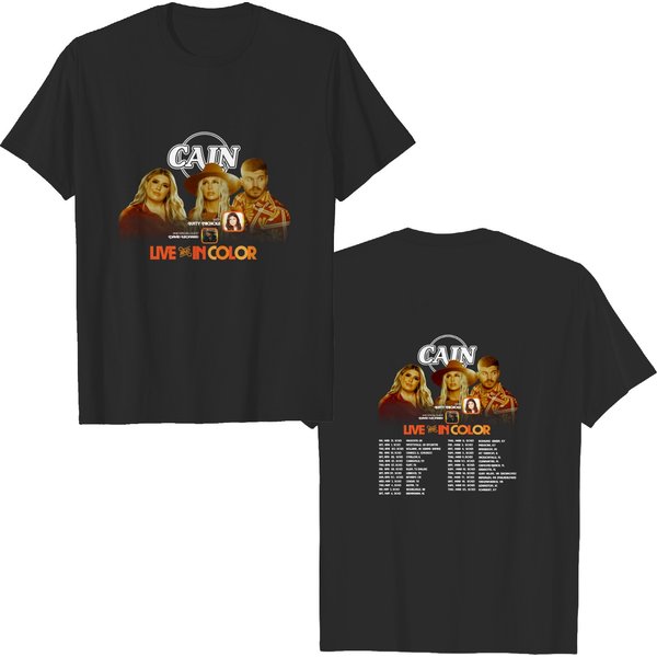 Cain Band Shirt Live And In Color Shirts Cain Band Tour 2023 T-Shirt-image