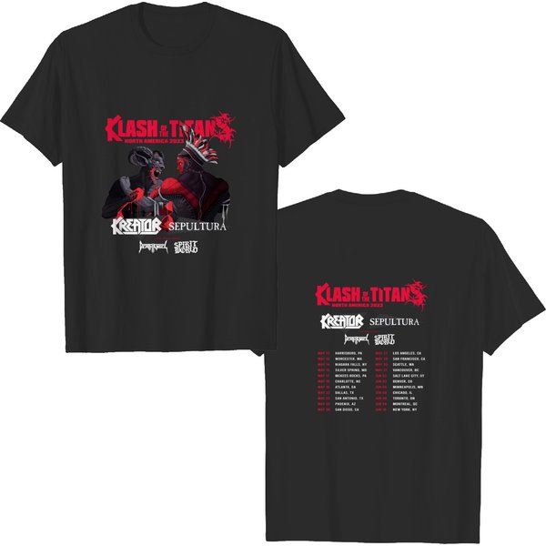 Kreator X Sepultura Shirt Klash Of The Titan Tour 2023 Shirt North American Tour 2023-image