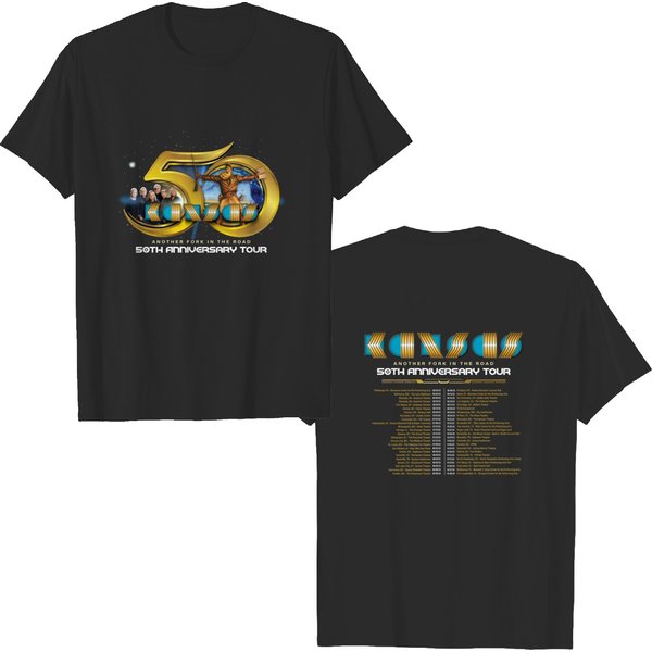 Kansas Rock Band 50Th Anniversary Tour 2023 Another Fork In The Road T-Shirt-image