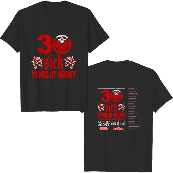 2 Sides Life Of Agony 2023 Tour Shirt-image