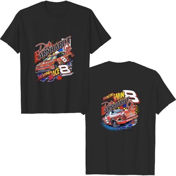 Vintage 1990S Dale Earnhardt Jr. Born To Race Racing Graphic T-Shirt-image
