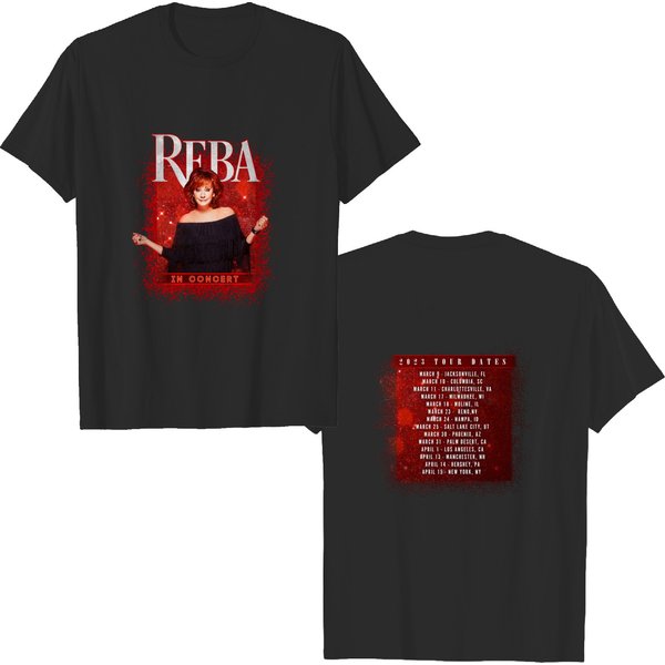 Vintage 80S Reba Tour 2023 Shirt, Fancy Music Lover Shirt-image