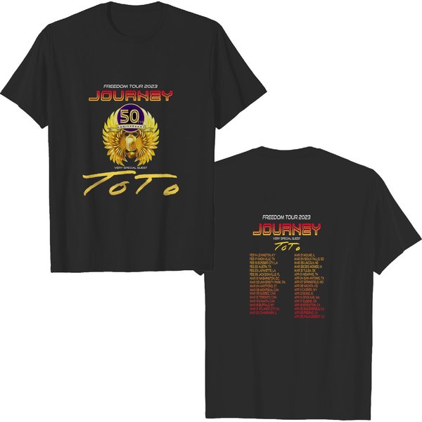 Journey 2023 Freedom Tour Shirt, Concert Apparel-image