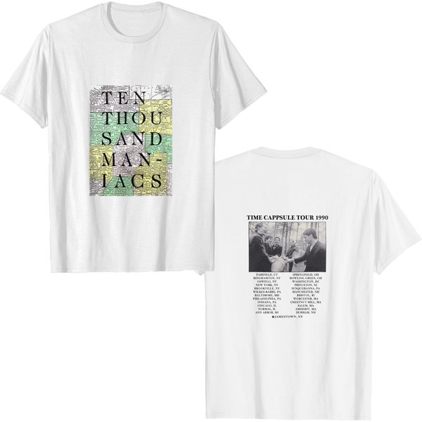 Vintage 1990 10,000 Maniacs Time Capsule Tour T-Shirt-image