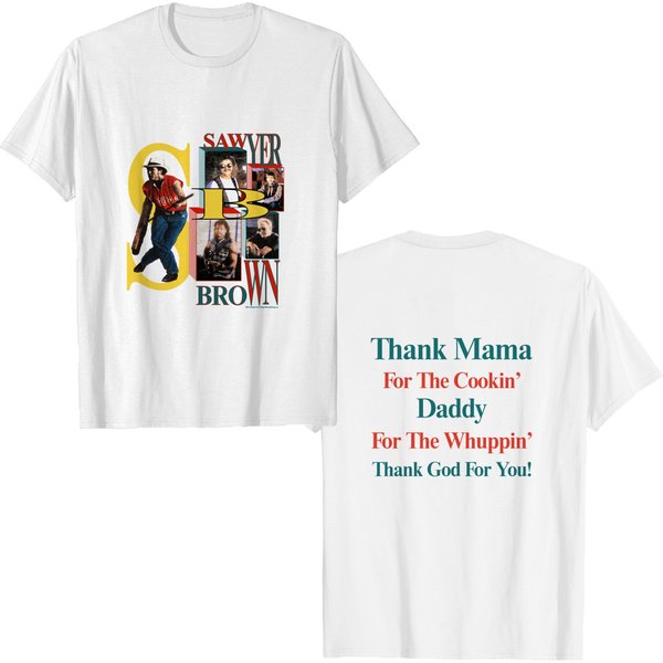 90S Sawyer Brown Thank God For You Promo T-Shirt. Vintage 1993-image