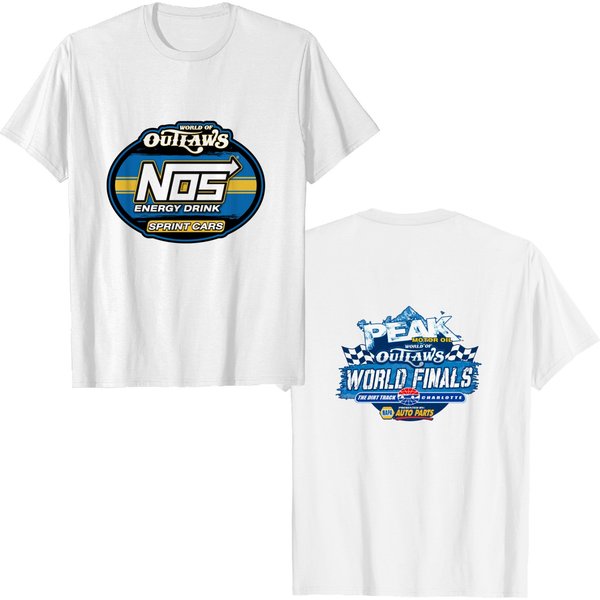 Y2K 2010S World Of Outlaws Dirt World Finals Racing Graphic T-Shirt-image