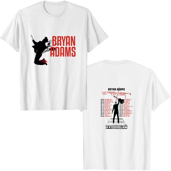 Bryan Adams So Happy Hurts Tour 2023 Dates Shirt, Bryan Adams Graphic Shirt-image