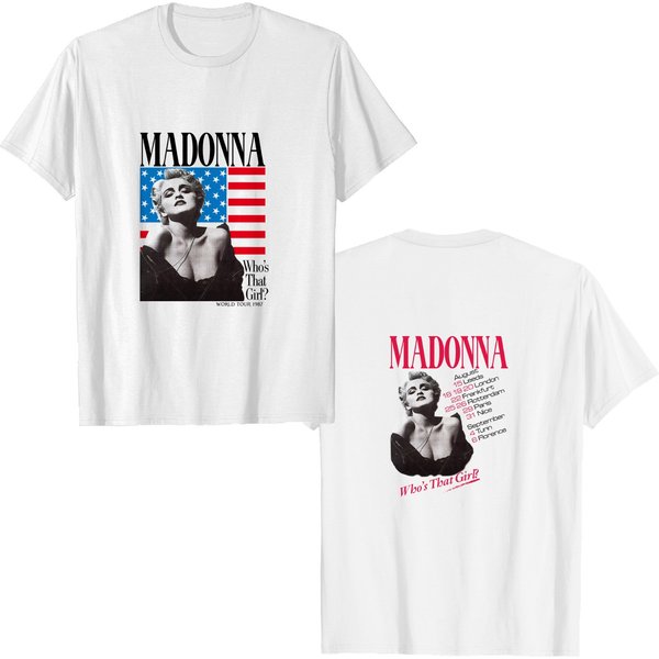 Madonna Whos That Girl World Tour 1987 T-Shirt, Madonna Tour '87 T-Shirt-image