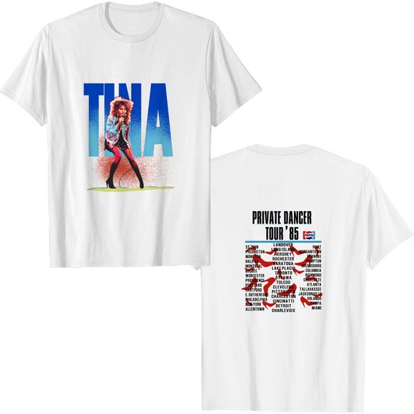 Tina Turner Private Dancer Tour 1985 T-Shirt,-image