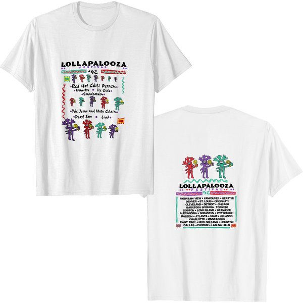 Lollapalooza 1992 Red Hot Chili Peppers America Tour T-Shirt-image