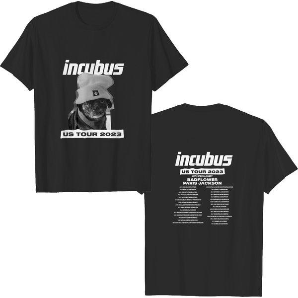 Incubus Band Us Summer Tour 2023 Double Sided T Shirts-image