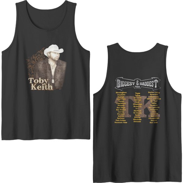 Vintage Clothing Double Sided Tank Top - Toby Keith Tour Edition-image