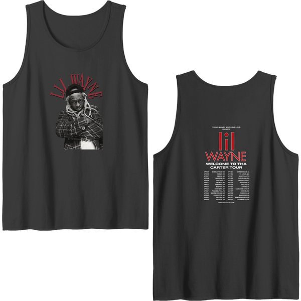 Lil Wayne Rapper 2023 Tour Double Sided Tank Tops, Lil Wayne Rapper Fan Double Sided Tank Tops-image