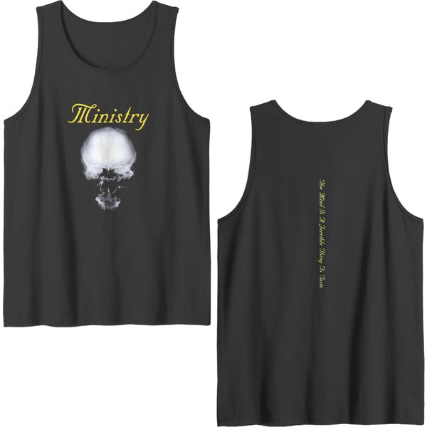 1989 Ministry The Mind Is A Terrible Thing To Taste Double Sided Tank Tops-image