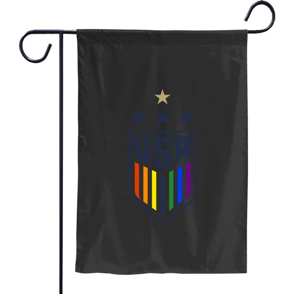 Uswnt One Nation One Team Lgbtq Garden Flags