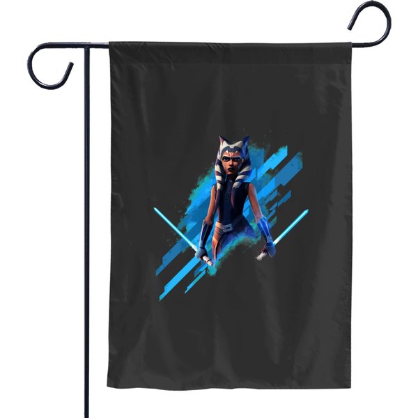Ahsoka Tano Fitted Garden Flags