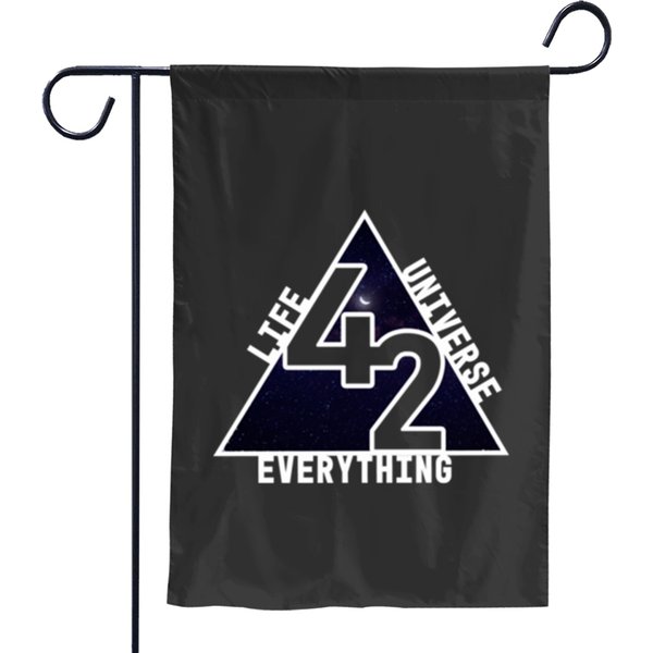 Pocket 42 The Answer To Life The Universe And Everything, Hitchhikers Guide To The Galaxy Garden Flags