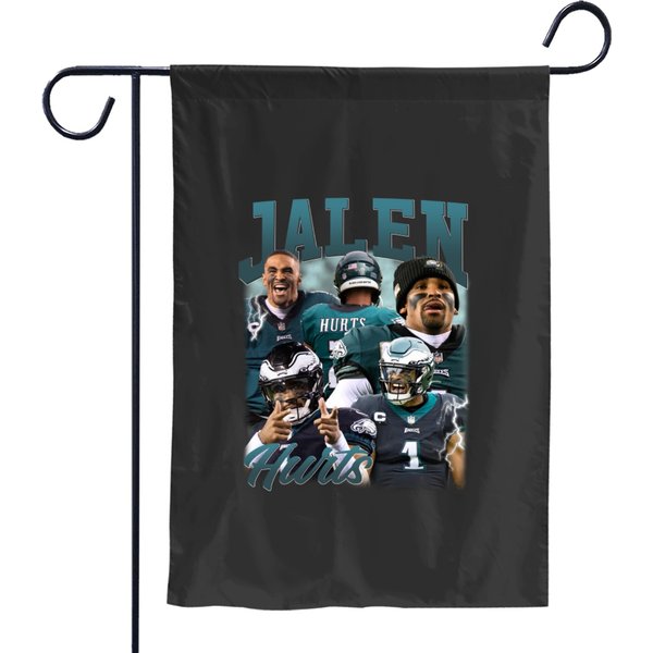 Jalen Hurts Vintage Garden Flags For Eagles Fans-image