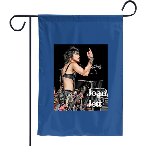 Joan Jett Signature Garden Flags, Joan Jett Rock N Roll Garden Flags-image