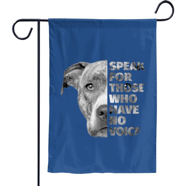 Pitbull Rescue Garden Flags-image