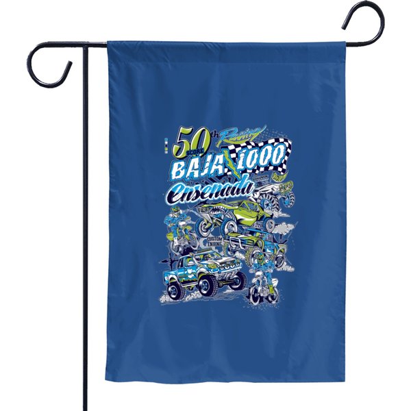 Racing Triple X Off Road Baja 1000 Race Ensenada Garden Flags-image