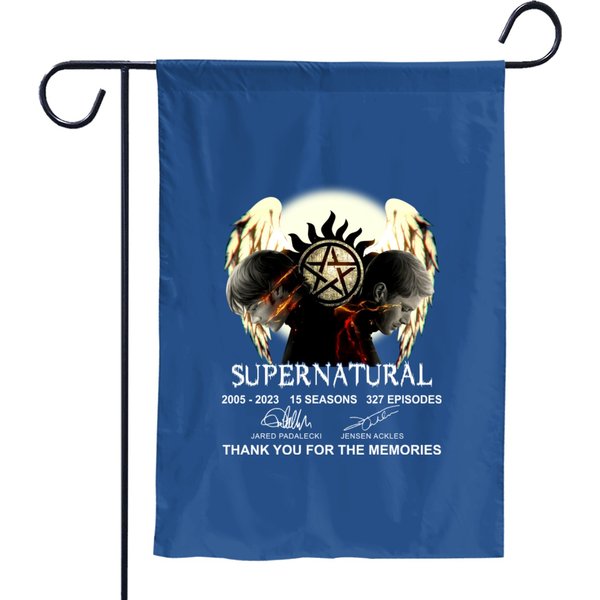 Supernatural Vintage Garden Flags, Supernatural Signatures 2005-2023-image