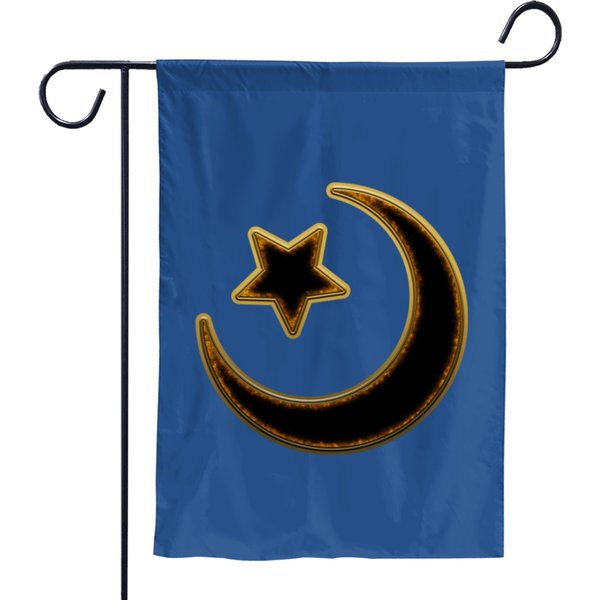 Islam Moon Star - Islam The Crescent Moon And Star - Garden Flags