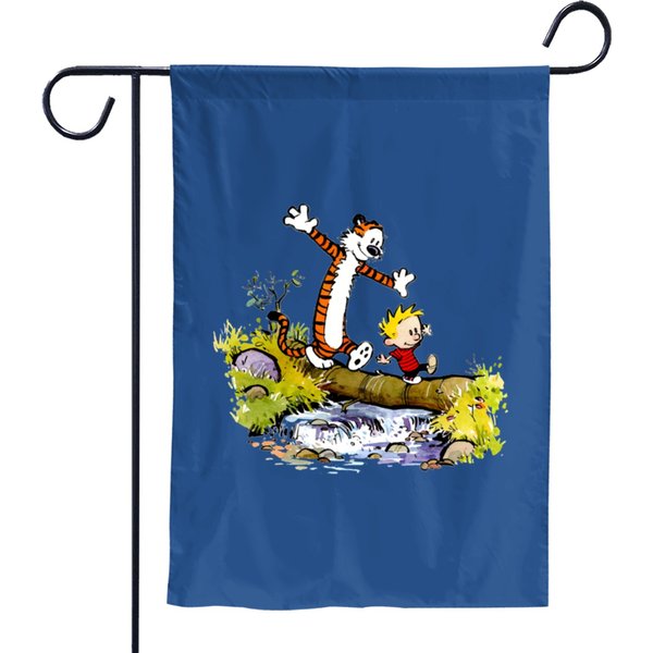 Calvin And Hobbes Bill Watterson Classic Garden Flags