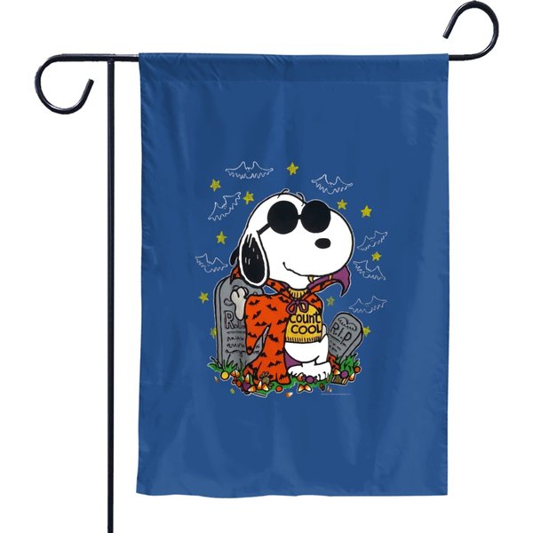 Snoopy Joe Cool Garden Flags Medium Vintage 90s Snoopy Peanut Joe Cartoon Pullover