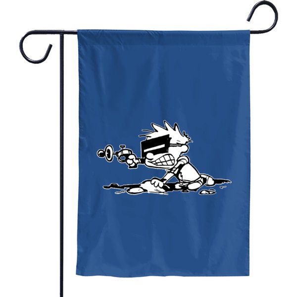 Spaceman Spiff Calvin Garden Flags-image