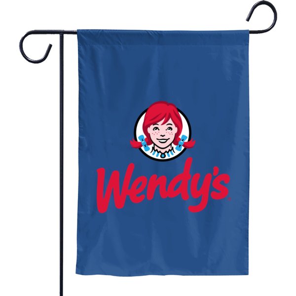 Wendys Fast Food Restaurant Logo Garden Flags-image