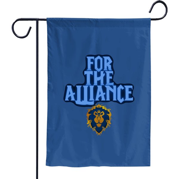 Wow Alliance For The Alliance Garden Flags-image