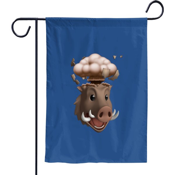 Boar Head Exploding Sticker | Active Garden Flags-image