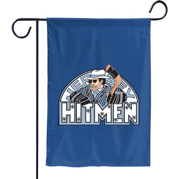 Jersey Hitmen Hockey Garden Flags-image