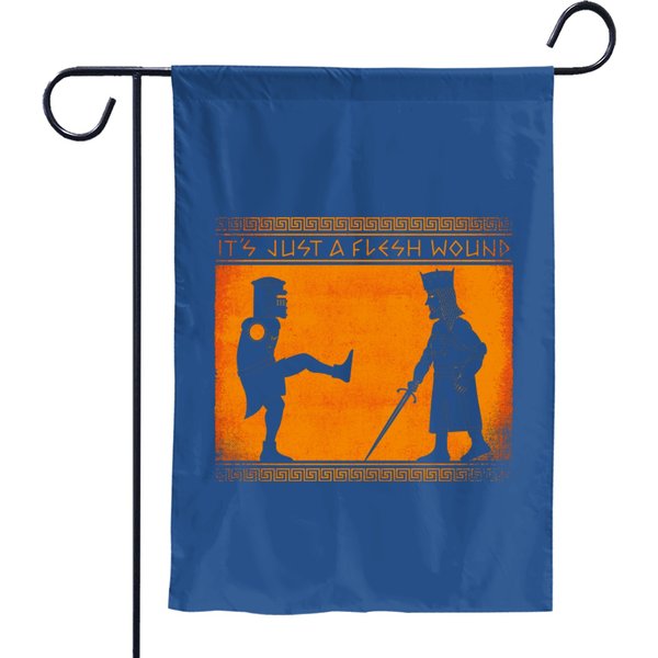 Legend Of The Black Knight - Black Knight Monty Python - Garden Flags-image