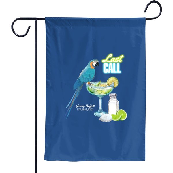 Jimmy Buffett Garden Flags, Last Call Parrothead Classic Garden Flags