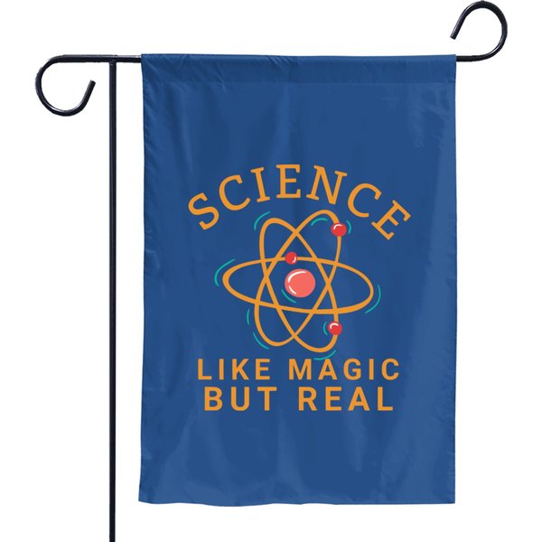Science Like Magic But Real - Scientific Research Garden Flags-image