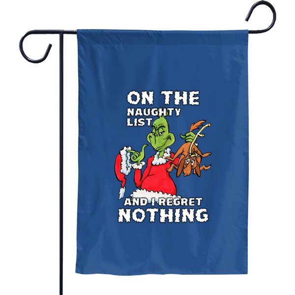 Funny Character Naughty List - Funny Character - Garden Flags