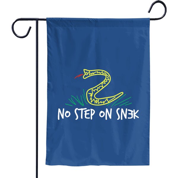 No Step On Snek Garden Flags-image