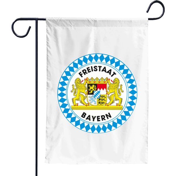 Freistaat Bayern Bavaria Germany German Munich Okt Garden Flags-image