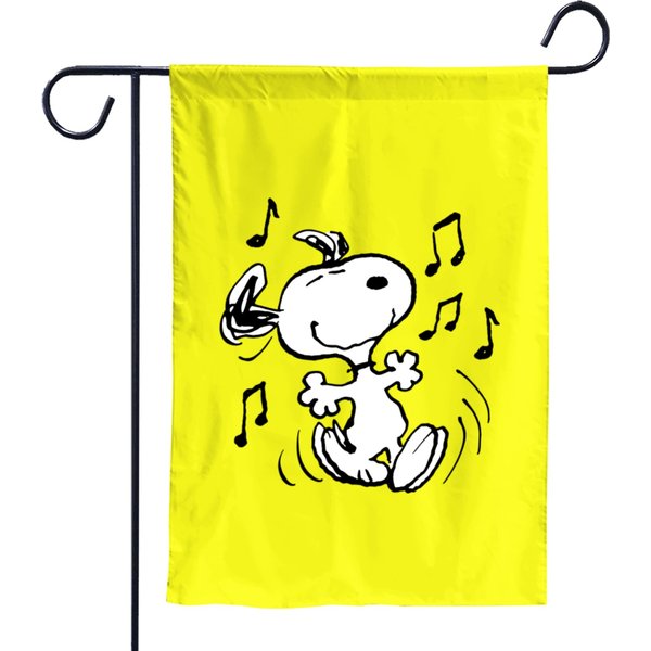 Dancing Snoopy Garden Flags-image