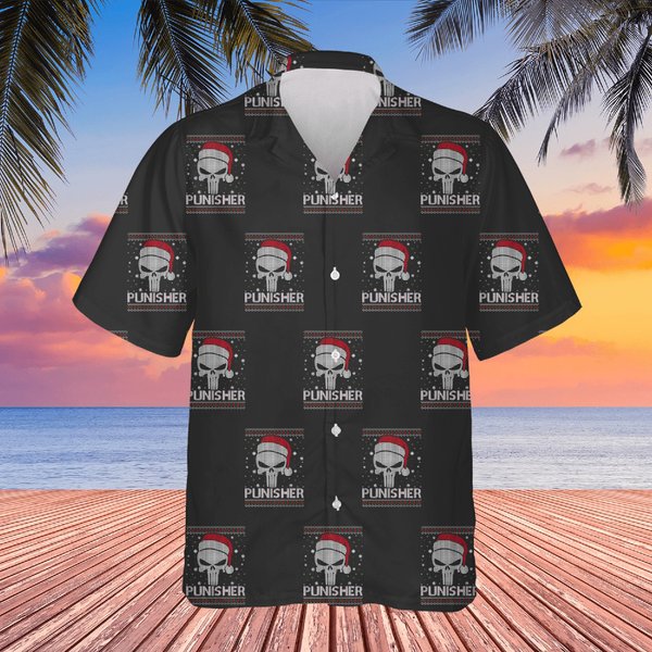 Punisher Skull Ugly Christmas Classic Hawaiians-image