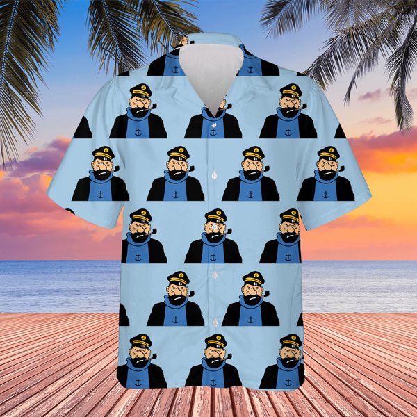 Captain Haddock Logo Hawaiians-image