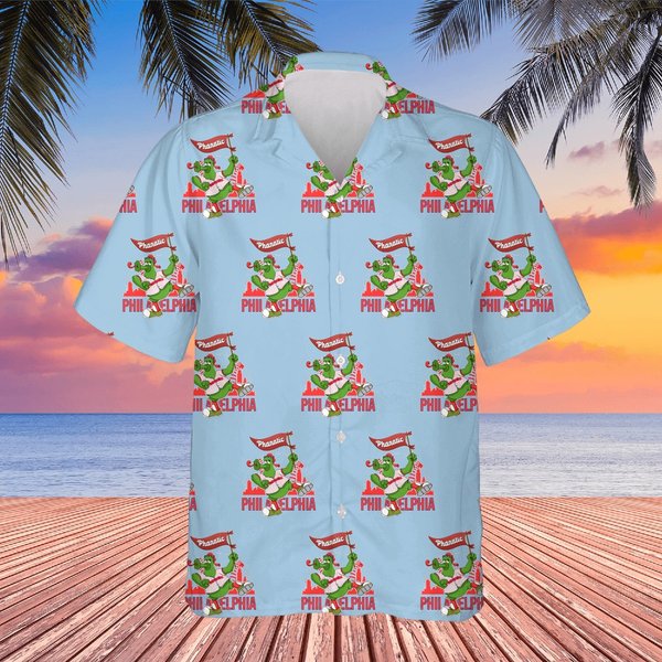 Fighting Philly Trendy Unisex Hawaiians - Phillies Baseball Hawaiians-image