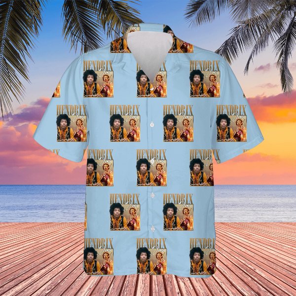 Vintage Jimi Hendrix Hawaiian Shirt-image